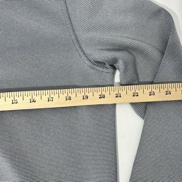 Hickey Freeman 1/4 Zip Golf Pullover Long Sleeve Activewear Small Stripe - Picture 10 of 11